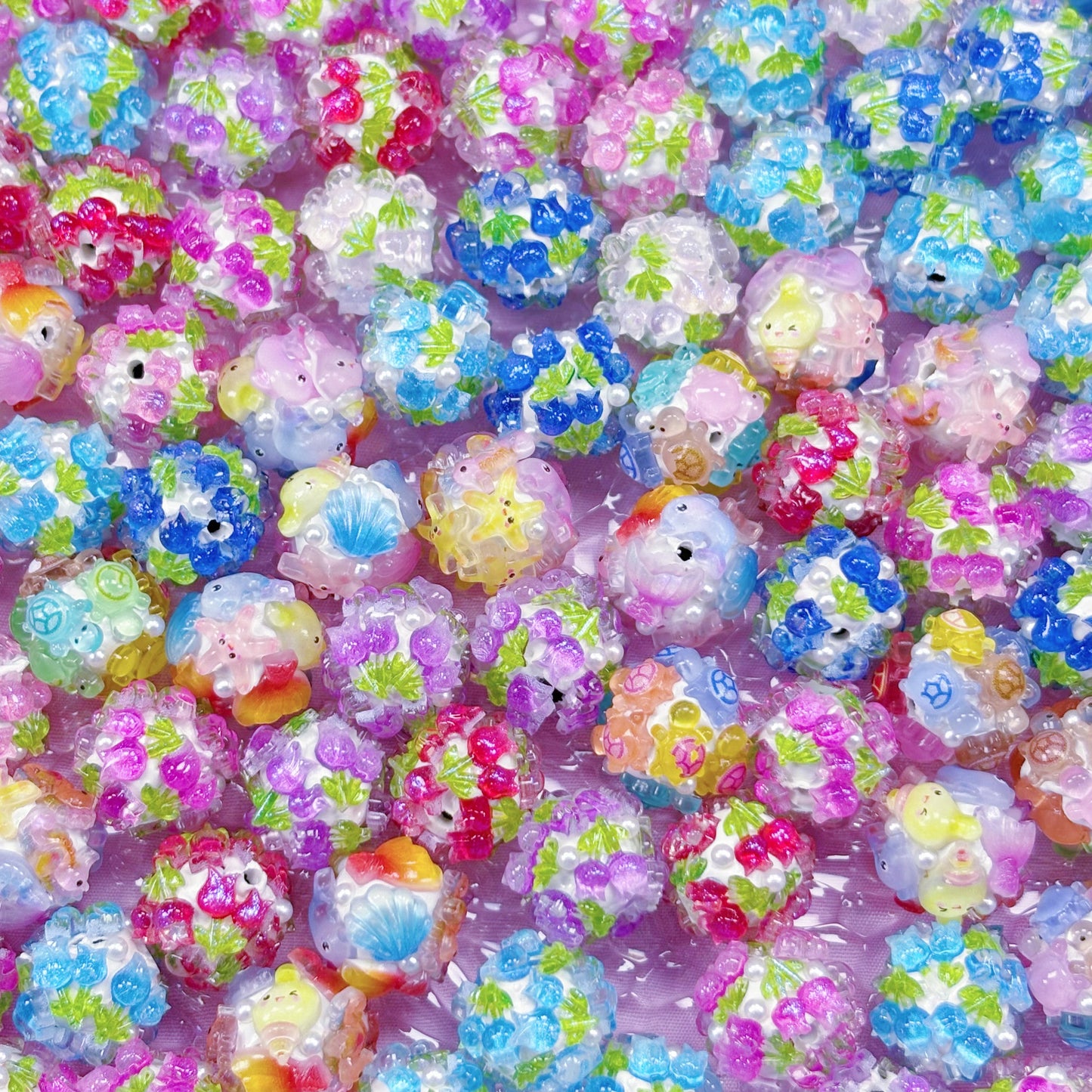 (Anna-A1) High-quality Acrylic Jelly Bead DIY Pens and Keychains
