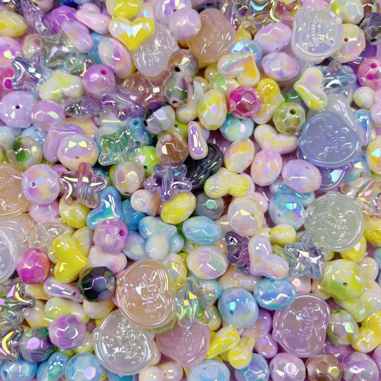 (Anna - A5) High-quality Shiny Acrylic Irregular Milk Tablet Keychain Pen