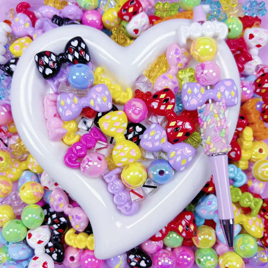 (Anna - A7) High-quality Cute Bowknot Keychain Pen