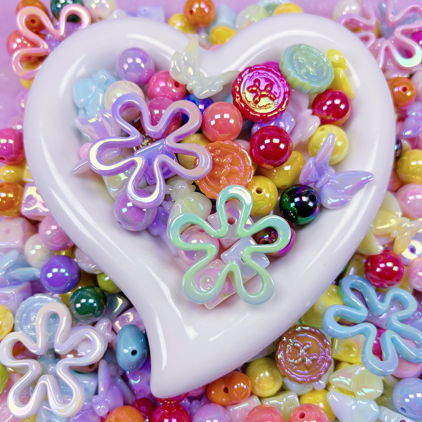 (Anna A4) Acrylic Macaron - Flower Pen