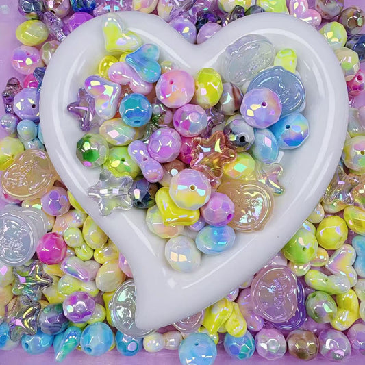 (Anna - A5) High-quality Shiny Acrylic Irregular Milk Tablet Keychain Pen