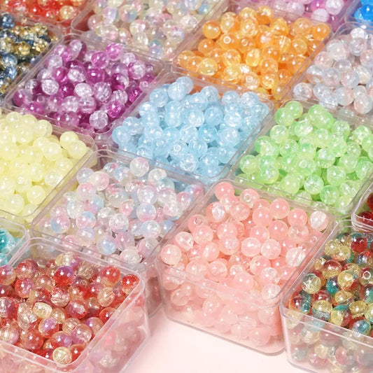 (Anna Lucky Bag) Glass bead DIY loose beads, for making bracelets and keychains